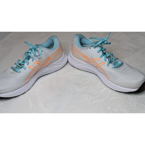 ASICS Women's GEL-Excite 9 White/Orange Pop Running Shoes-Sz (8) #1012B182-100 - Picture 10 of 16